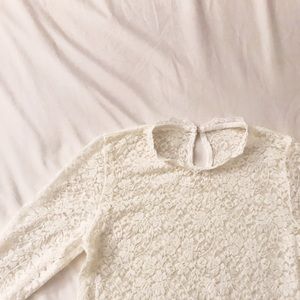 Lace see through basic inner tee🐰